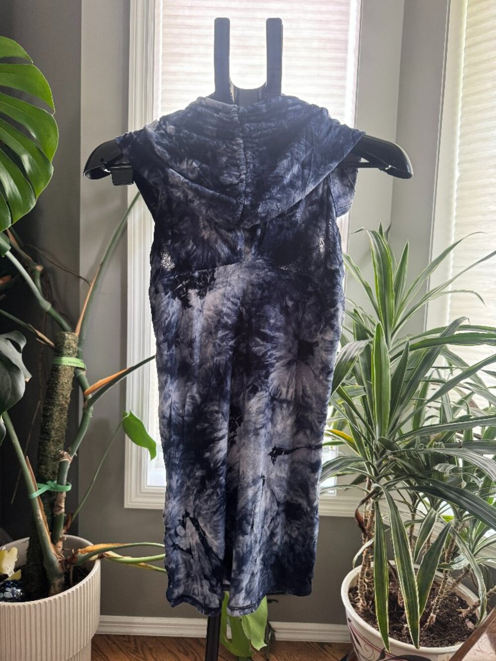 NWOT Warrior Within Designs Tie Dye Hooded Cowl Tunic Dress ✨ M/L